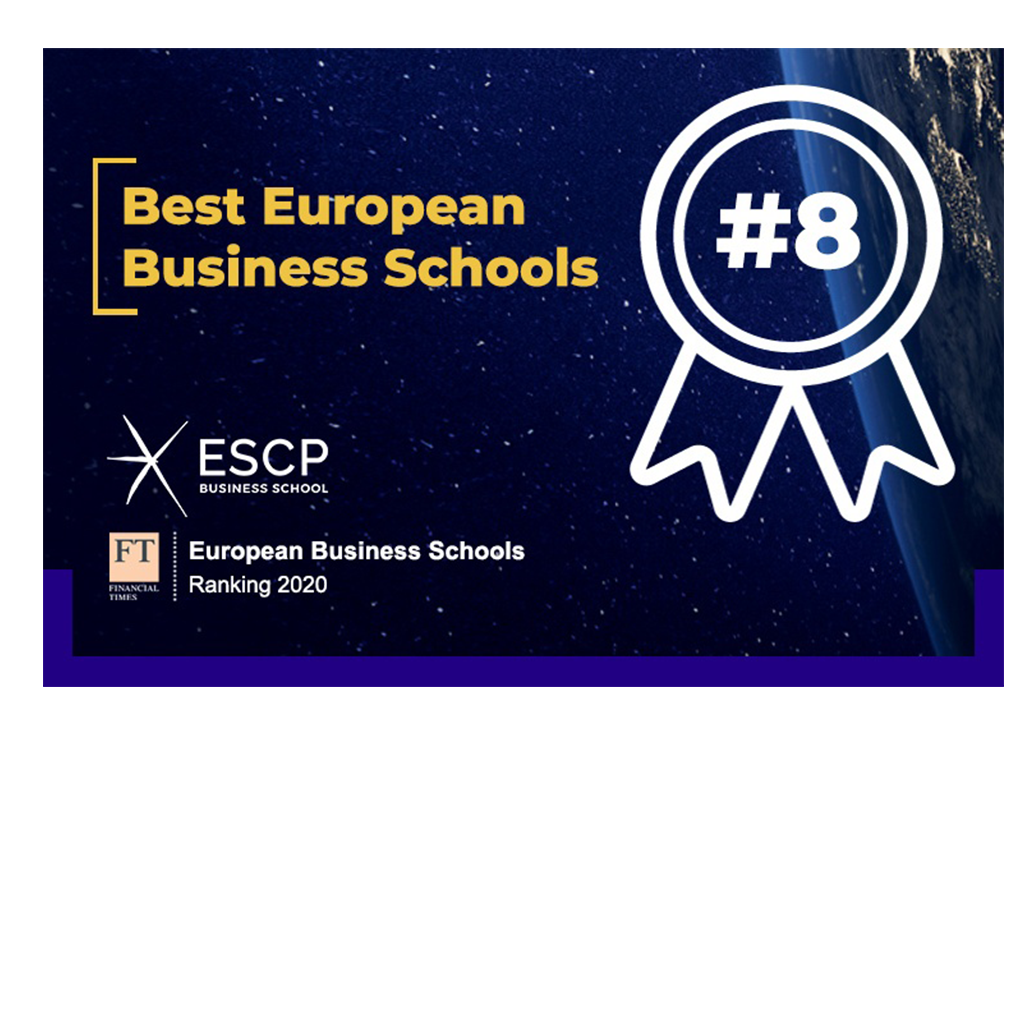 A ESCP Business School foi classificada em 8º no relatório do Financial Times European Business Schools.